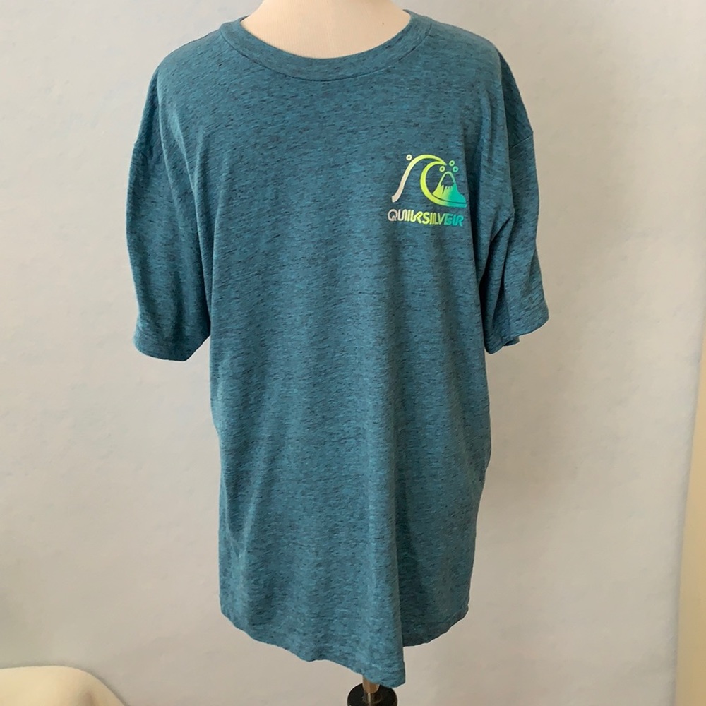 QuickSilver Blue Static Graphic T-Shirt